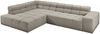 KAWOLA Sofa NEVADA Ecksofa Feincord grau Recamiere links 70 x 215 x 319 cm Bild 3