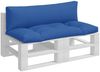 vidaXL Palettenkissen 2 Stk. Blau Stoff Bild 3