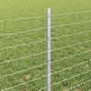vidaXL Zaun mit Pfosten Silber 3336145 Bild 4