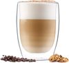 Glaswerk Latte Macchiato Gläser Doppelwandig, Gläser Set mit 2 Kaffeetassen, Cappuccino Tassen aus Glas, Doppelwandige Gläser, Isoliertes Trinkglas, Teegläser -30 bis 150°C, Cappuccino Gläser 350ml Bild 4