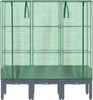 vidaXL Hochbeet mit Gewächshaus-Aufsatz Rattan-Optik 120x40x140 cm 4015834 Bild 4