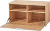 Schuhbank Turin / GW-TELDE, Glas, Holzwerkstoff, Weiß, Holzfarben, 89 x 47 x 40 cm Bild 3