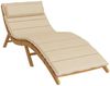 vidaXL Sonnenliegen-Auflage Beige 180x60x4 cm Oxford-Gewebe 361855 Bild 3
