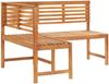 vidaXL Garten-Eckbank 140 cm Massivholz Akazie 312422 Bild 4
