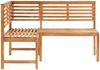 vidaXL Garten-Eckbank 140 cm Massivholz Akazie 312422 Bild 2