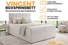 Deine Möbel 24 Boxspringbett VINCENT Polsterbett mit Bettkasten & Topper, Bouclé Stoff Bezug, (Set, 1-St, Bett in Weiß, Creme, Hellgrau, Grau, Schwarz), Größe: 120x200 140x200 160x200 180x200 200x200 Bild 3