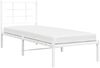 vidaXL Metallbett ohne Matratze mit Kopfteil Weiß 75x190 cm 355600 Bild 4