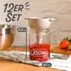 Praknu Einmachglas 12 Einmachgläser mit Deckel 350ml - Mit Etiketten & Stift - Luftdicht, Glas, (Set, 12-tlg), Konservieren Bild 3