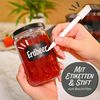 Praknu Einmachglas 12 Einmachgläser mit Deckel 350ml - Mit Etiketten & Stift - Luftdicht, Glas, (Set, 12-tlg), Konservieren Bild 2