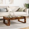 Couchtisch, Sofatisch mit Infinity-LED Räuchereiche 90x53x30 cm Bild 4