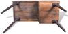Tisch mit Eisenbeinen, Altholz, 80 x 50 x 110 cm Bild 5