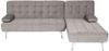 Schlafsofa HWC-K22, Couch Ecksofa Sofa, Liegefläche links/rechts Schlaffunktion 236cm ~ Samt grau Bild 5
