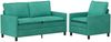 vidaXL Sofa Set 2 pcs Türkis Samt 3417076 Bild 2
