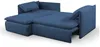 Ecksofa mit Schlaffunktion TEODORA von PASCAL MORABITO - Kord - Dunkelblau - Ecke links Bild 5