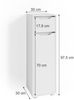 Midischrank Ruben Weiß 30 x 97.5 cm Vicco Bild 3