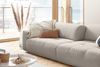 KAWOLA Big Sofa PALACE 3-Sitzer mit Sitztiefenverstellung Cord steingrau 74 x 120 x 298 cm Bild 2
