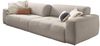 KAWOLA Big Sofa PALACE 3-Sitzer mit Sitztiefenverstellung Cord steingrau 74 x 120 x 298 cm Bild 3