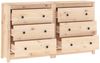 Kommode, Sideboard 140x35x80 cm Massivholz Kiefer Bild 5