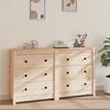 Kommode, Sideboard 140x35x80 cm Massivholz Kiefer Bild 2