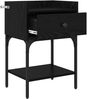 vidaXL Nachttisch 2 pcs Schwarz Eichen-Optik 40 x 29 x 60 cm 881831 Bild 5