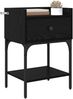 vidaXL Nachttisch 2 pcs Schwarz Eichen-Optik 40 x 29 x 60 cm 881831 Bild 3