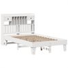 vidaXL Massivholzbett ohne Matratze Weiß 135x190 cm Kiefernholz 3308859 Bild 3