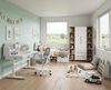 roba® Kinderschreibtisch Smart Grow - Schreibtisch für Kinder & Jugendliche - höhenverstellbar (Arbeitsplatte vollständig neigbar), mit Schublade - ab 6 Jahren - abgerundete Ecken - Metall & Holz - Weiß Bild 2