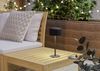 EGLO Solar Tischleuchte Roccanova, Akku Tischlampe Outdoor, touch dimmbar in 3 Stufen, Solarlampe für Balkon und Garten, Stahl in Schwarz, warmweiß, IP44 Bild 2