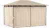 Blumfeldt Mondo Pavillon 3x4 – Stahlrahmen, Mit Vorhängen, Wetterfeste Überdachung, Gartenpavillon, Rostfrei, Leichter Aufbau, Dunkelgrau Bild 4