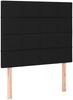 vidaXL Boxspringbett mit Matratze Schwarz 90x190 cm Stoff 3136559 Bild 5