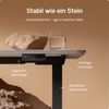 Desktronic HomeOne Elektrisch höhenverstellbarer Schreibtisch 140x70cm Schwarz/Weiß mit Memory-Funktion, Anti-Kollisions Technologie, USB-A und USB-C-Ladeanschlüssen Bild 4