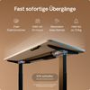 Desktronic HomeOne Elektrisch höhenverstellbarer Schreibtisch 140x70cm Schwarz/Weiß mit Memory-Funktion, Anti-Kollisions Technologie, USB-A und USB-C-Ladeanschlüssen Bild 3