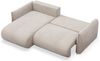 Selsey Cushi Ecksofa mit Schlaffunktion, Ottomane links, Hellbeige-Chenille Bild 4