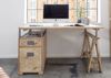 Schreibtisch Mango 140x78x80 whitewash lackiert RAILWAY #329 Bild 3