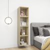 vidaXL Wandregale 4 Stk. Sonoma-Eiche 37 x 37 x 37 cm Spanplatte Bild 4