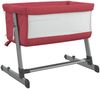 vidaXL Babybett mit Matratze Rot Leinenstoff 10299 Bild 3