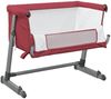 vidaXL Babybett mit Matratze Rot Leinenstoff 10299 Bild 5