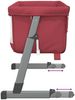 vidaXL Babybett mit Matratze Rot Leinenstoff 10299 Bild 4