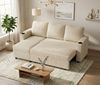 GUNJI Sofa L/U-Sofa mit Schlaffunktion Schlafsofa, Transformationssofa mit Stauraum und Becherhalter - flexibel umkehrbares Layout Bild 3
