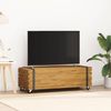 Couchtisch, Sofatisch 110x45x35 cm Massivholz Teak Bild 3