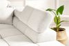 KAWOLA Sofa NEVADA Ecksofa Feincord weiß mit motorischem Sitzvorzug Recamiere rechts 70 x 215 x 319 cm Bild 5