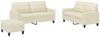 vidaXL 3-tlg. Sofagarnitur mit Kissen Creme Kunstleder 3201364 Bild 2