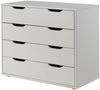 Kommode Kassie 86x72x43 Schubladenkommode MDF Weiß Bild 3