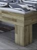 Massivholzbett >Link< Regal / Schubkästen, Liegefl. 180x200, Wildeiche - 185x88x215 (BxHxT) Bild 3