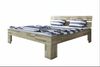 Massivholzbett >Link< Regal / Schubkästen, Liegefl. 180x200, Wildeiche - 185x88x215 (BxHxT) Bild 2