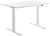 Topstar Sitz-/Steh-Schreibtisch, (B)1.600 mm, weiß elektr. höhenverstellbar Ahorn Bild 4