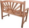 Gartenbank OSCAR 2-Sitzer - 110cm Breit, Teak, Natur | Terrassenbank Wetterfest Sitzbank Outdoor Bank Bild 2