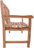Gartenbank OSCAR 2-Sitzer - 110cm Breit, Teak, Natur | Terrassenbank Wetterfest Sitzbank Outdoor Bank Bild 3
