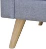 vidaXL Sofa 2-Sitzer Stoff Hellgrau 242218 Bild 4