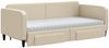 vidaXL Tagesbett Ausziehbar mit Schubladen Creme 90x200 cm Stoff 3196874 Bild 3